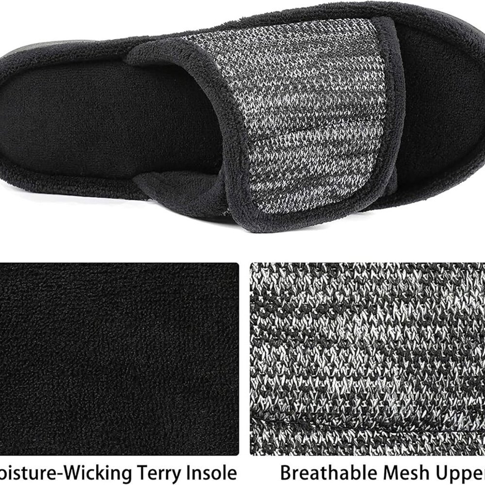 Women's Adjustable Wrap Memory Foam Slide Slipper - image 4